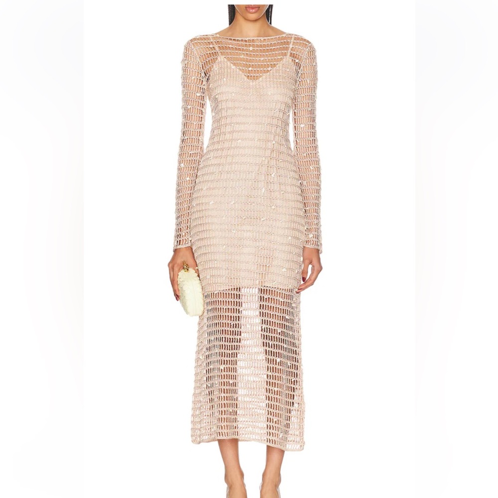 Zimmermann size 1 Wylie croquet dress with shells, US2/4